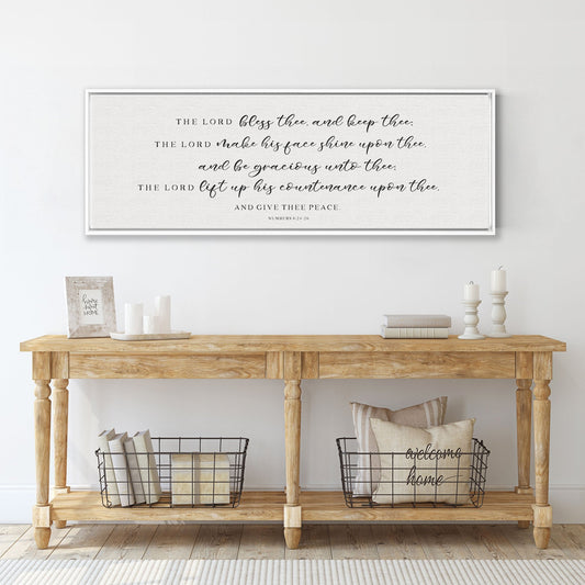 The Lord Bless Thee And Keep Thee | Scripture Wall Art | Numbers 6:24-26 - Forever Written