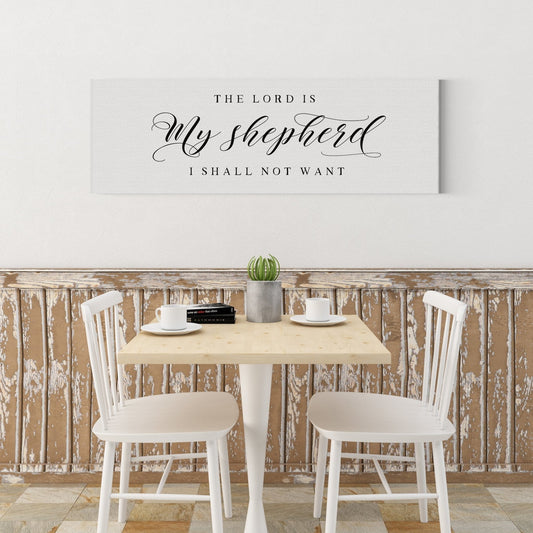 The Lord Is My Shepherd I Shall Not Want | Psalm 23:1 | Bible Verse Wall Art - Forever Written