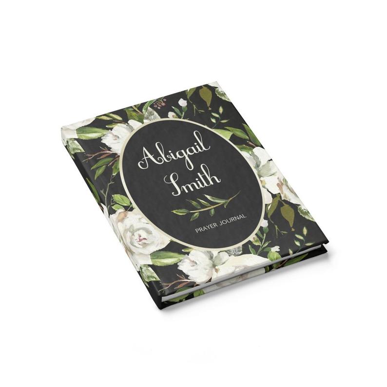 Personalized Floral Prayer Journal