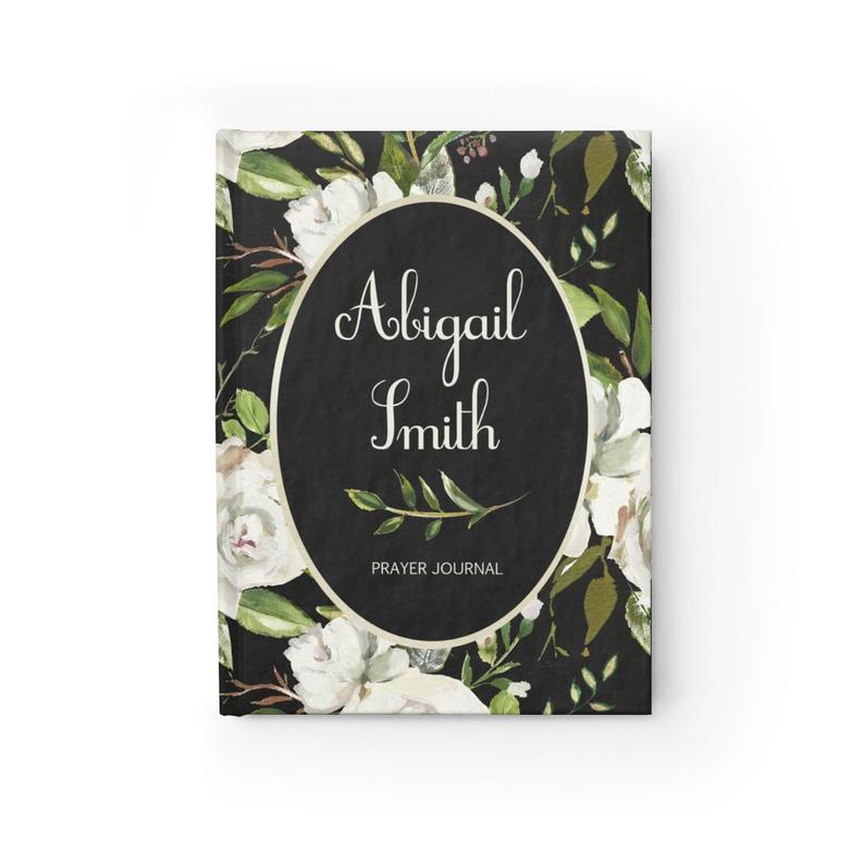 Personalized Floral Prayer Journal