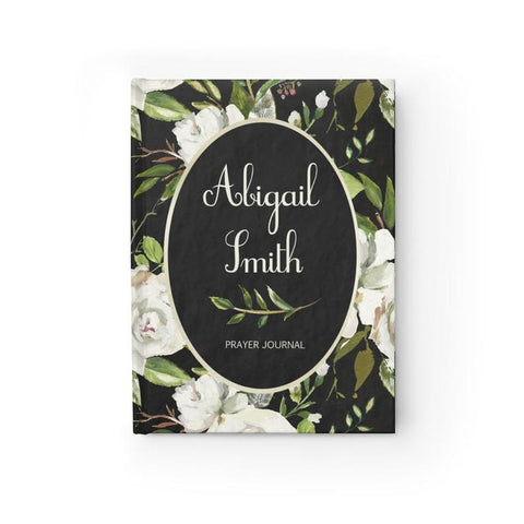 Personalized Floral Prayer Journal