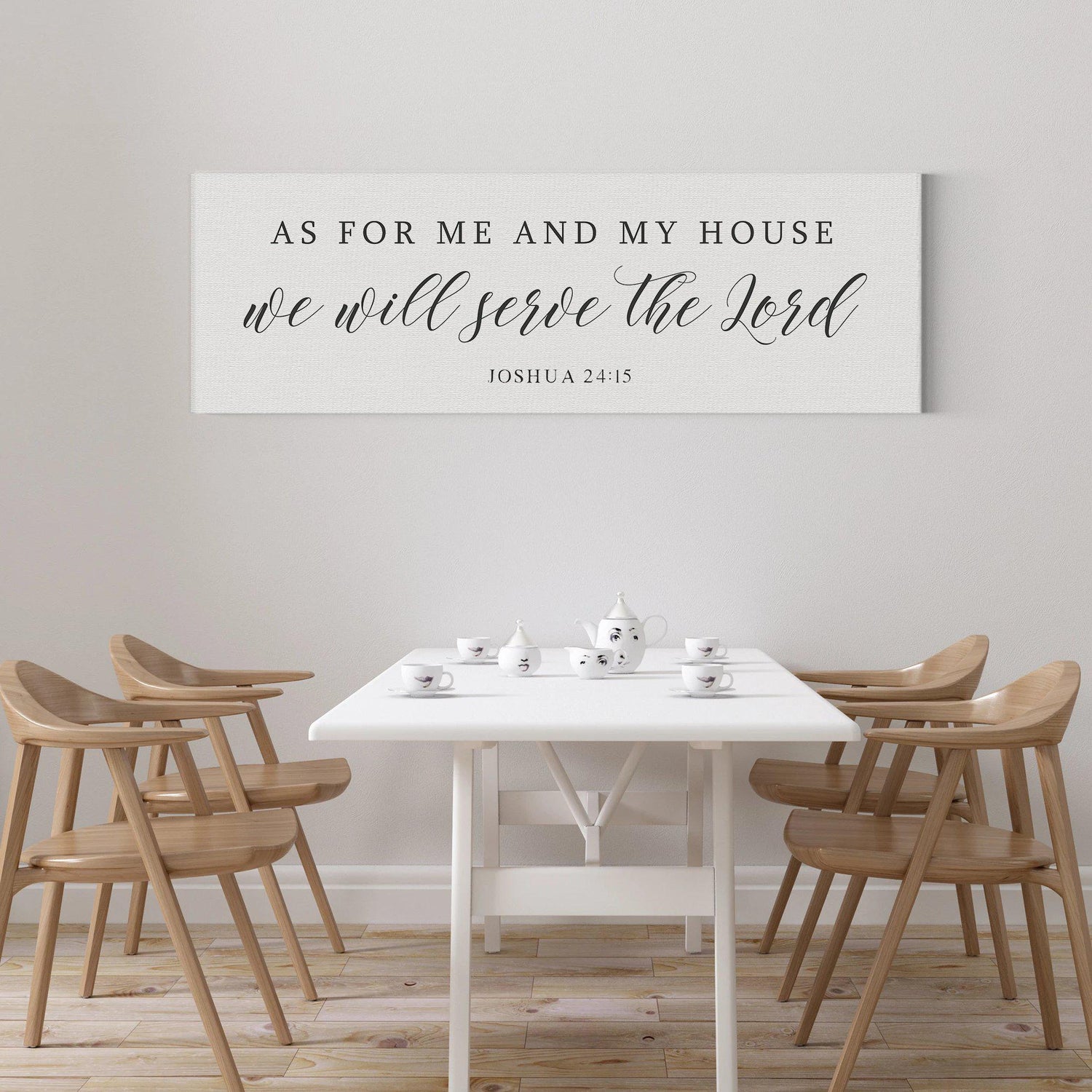 As For Me and My House | Joshua 24:15 | Bible Verse Wall Art - Forever Written