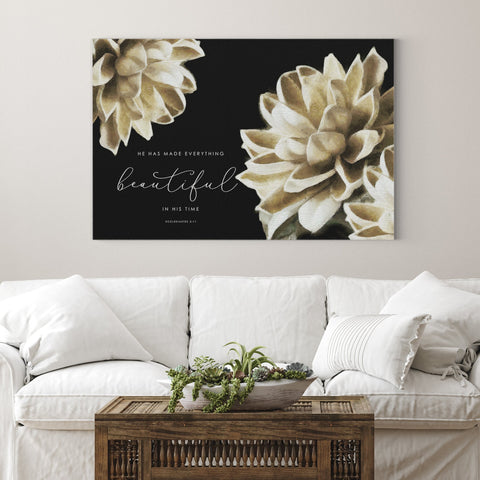 Beautiful In His Time | Ecclesiastes 3:11 | Scripture Wall Art - Forever Written