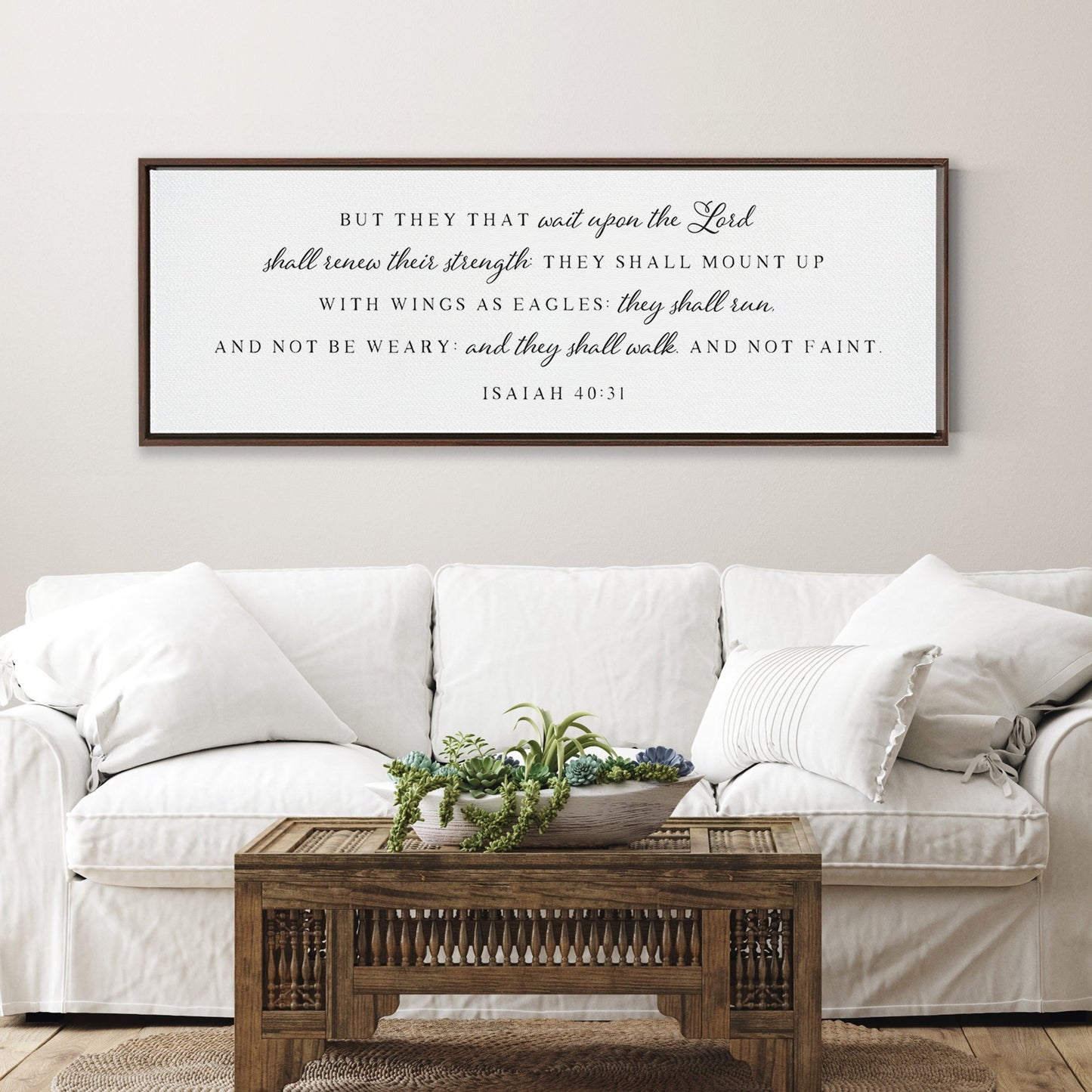 But They That Wait Upon The Lord  | Bible Verse Wall Art  Isaiah 40:31