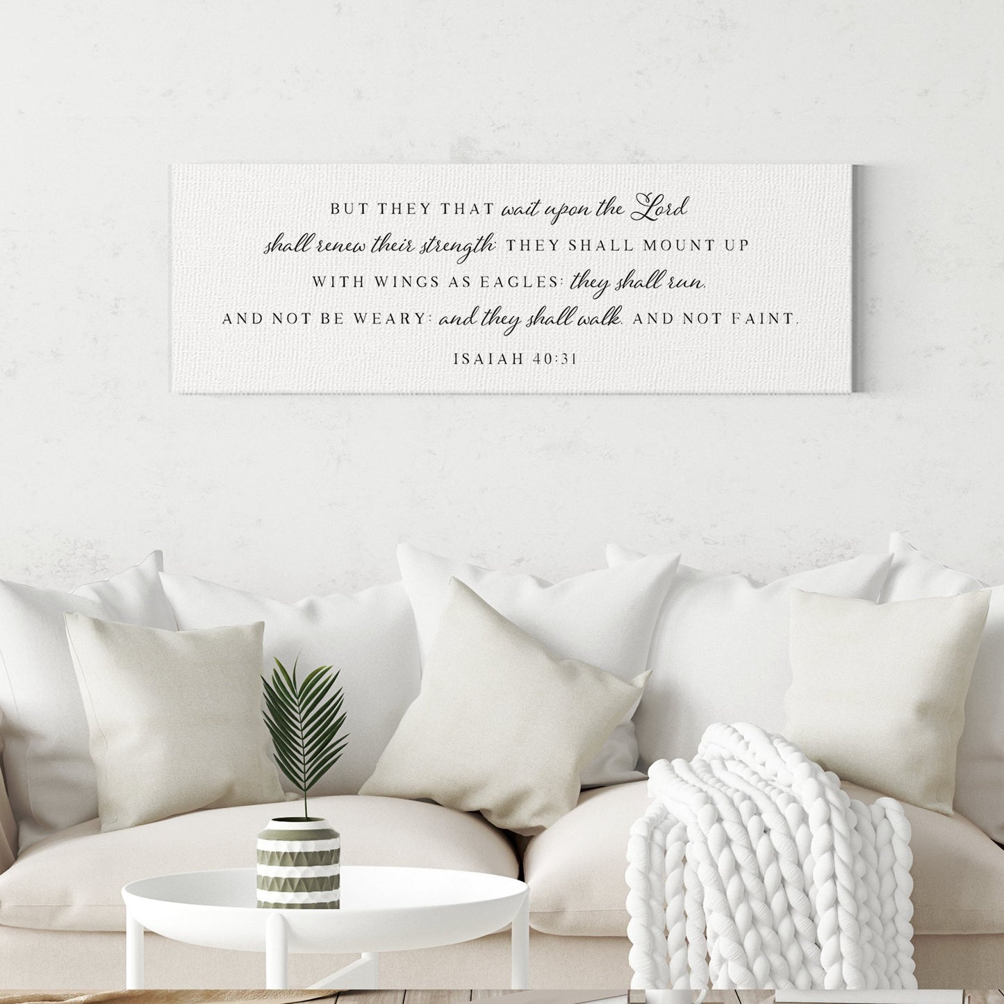 But They That Wait Upon The Lord II | Isaiah 40:31 | Bible Verse Wall Art - Forever Written