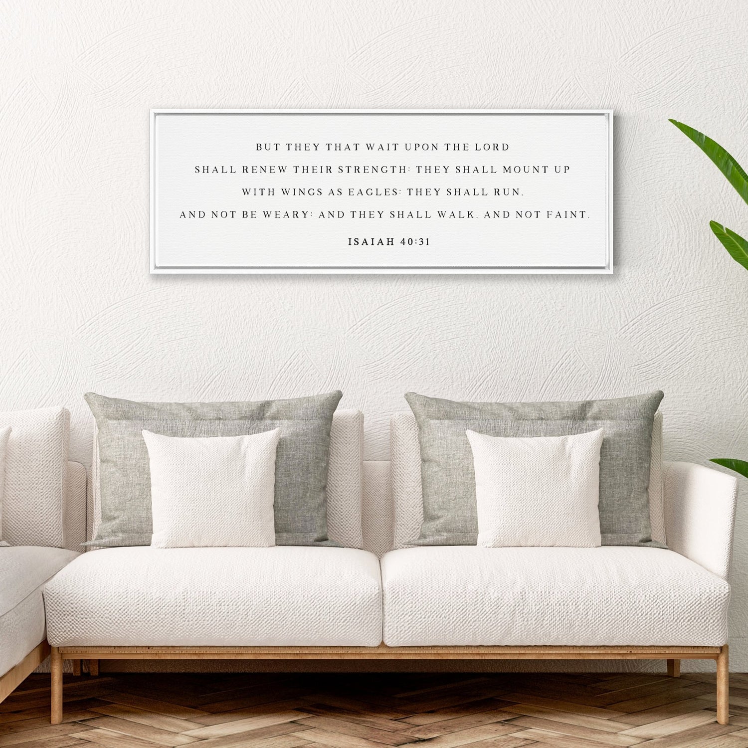 But They That Wait Upon The Lord | Isaiah 40:31 | Bible Verse Wall Art - Forever Written