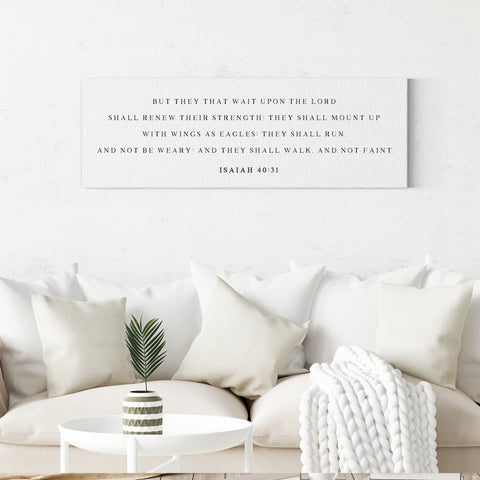 But They That Wait Upon The Lord | Isaiah 40:31 | Bible Verse Wall Art - Forever Written
