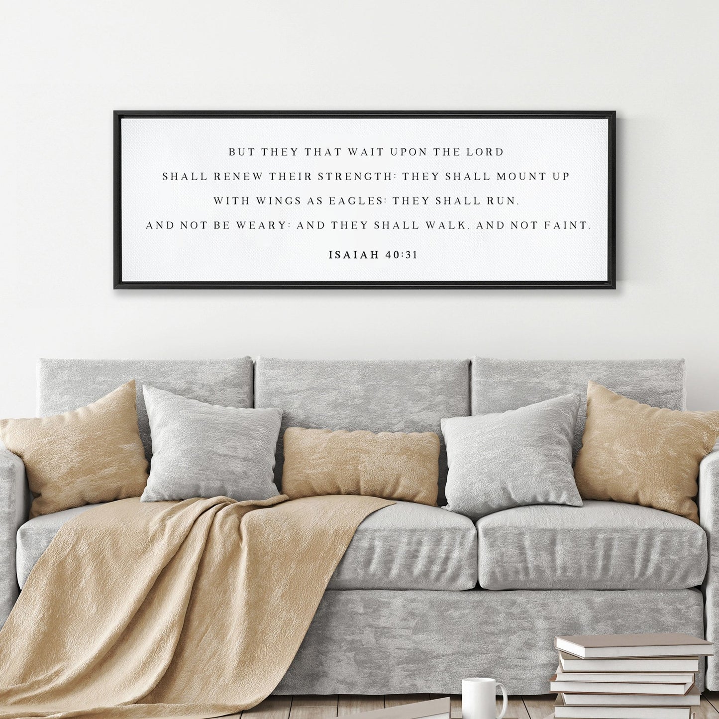 But They That Wait Upon The Lord | Isaiah 40:31 | Bible Verse Wall Art - Forever Written