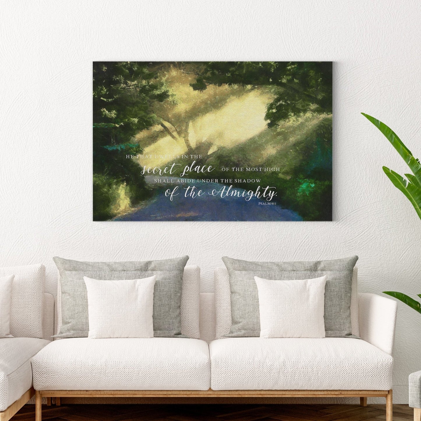 He that Dwells in the Secret Place | Psalm 91:1 | Scripture Wall Art - Forever Written