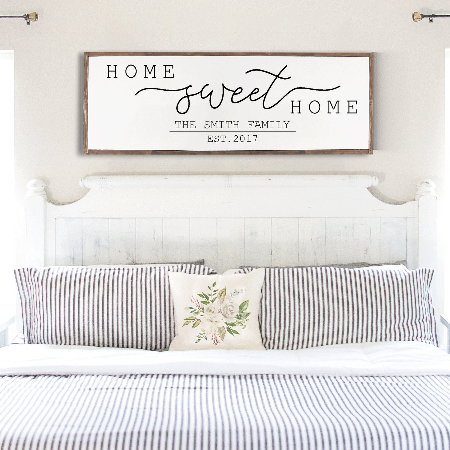Home Sweet Home Personalized, Hand Painted, Rustic Wood Sign, Home Sweet Home Personalized Rustic Wood Sign