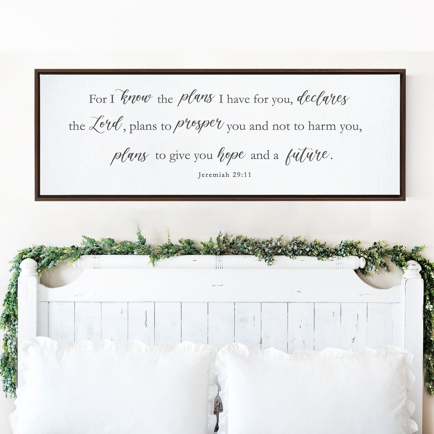For I Know The Plans I have For You| Scripture Sign | SCRIPTURE WALL ART | | Large Home Bible Verse Sign With Frame Options | Jeremiah 29:11