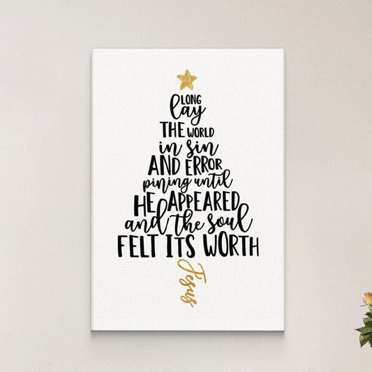 O Holy Night, Christmas Canvas Wall Art, Home Decor Sign, Christmas Decor Idea, Digital, Canvas Print and Frame Options