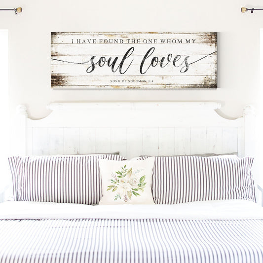 I Have Found The One Whom My Soul Loves | Distressed Canvas