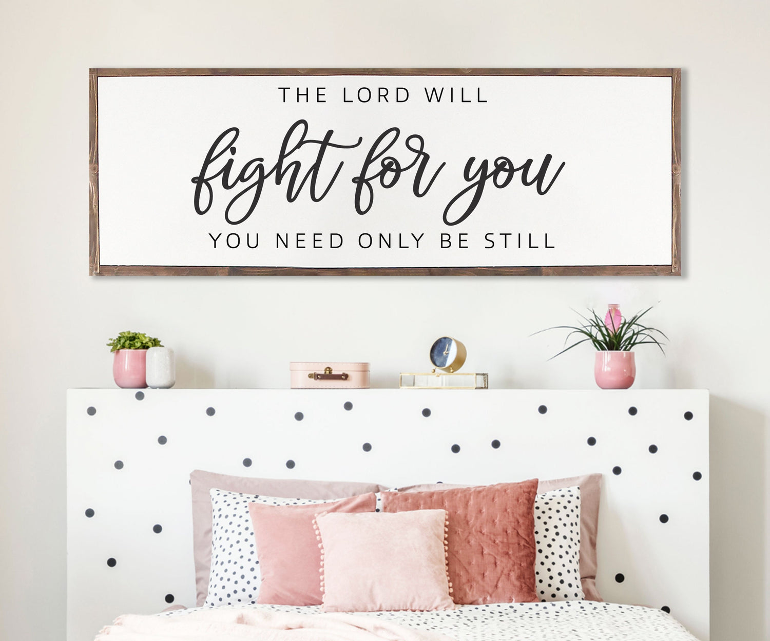 The Lord Will Fight For You You Need Only Be Still |  Farmhouse Wood Sign | CHRISTIAN WALL ART | Scripture Wall Art |  Exodus 14:14