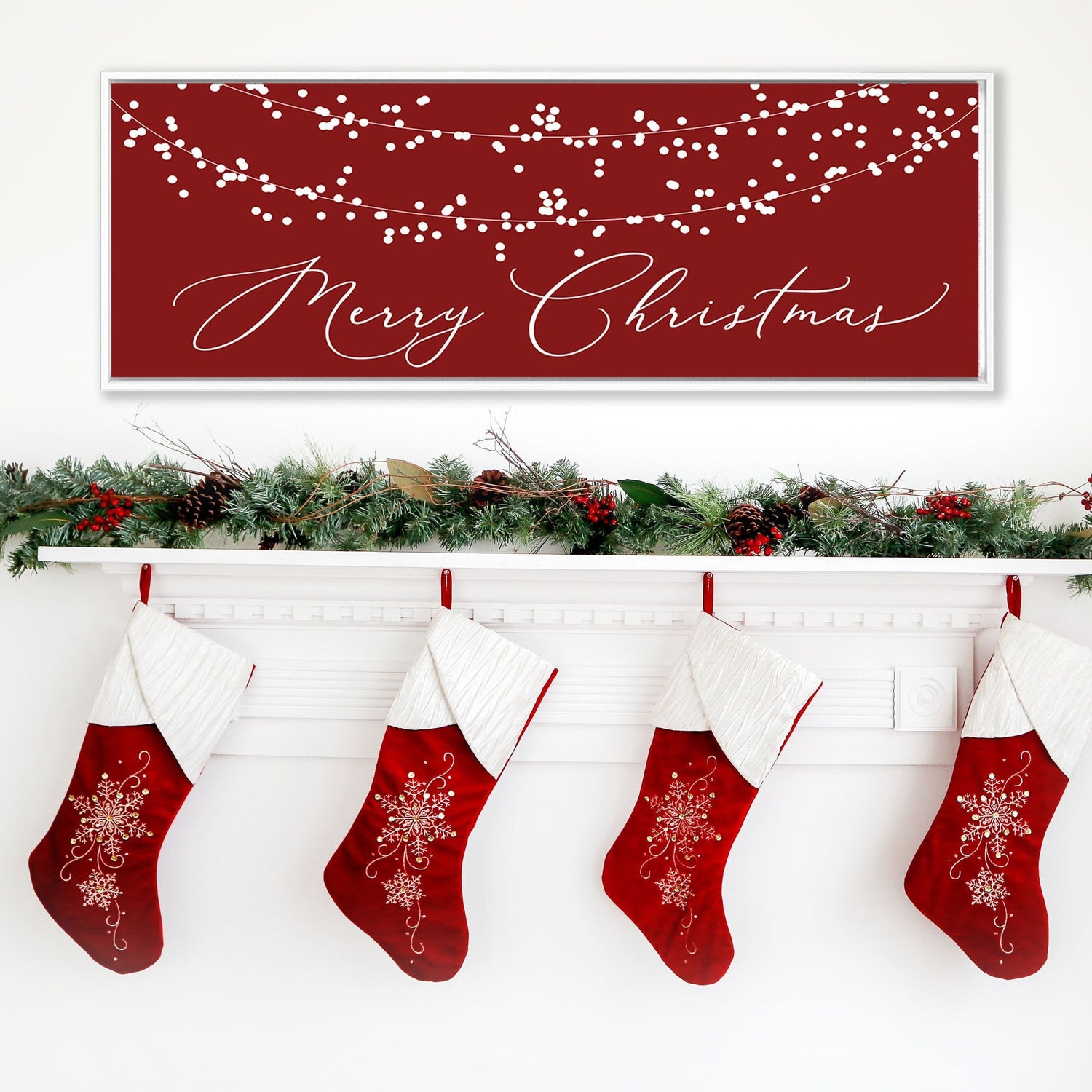 MERRY CHRISTMAS SIGN | Christian Christmas Wall Decor | Merry Christmas Wall Decor | Christmas Decoration Idea | With Frame Options