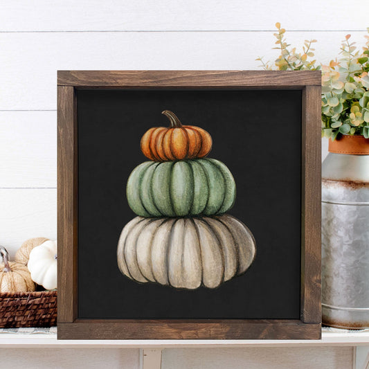 Watercolor Pumpkins FALL WALL DECOR, Thanksgiving sign, Fall wall art, Thanksgiving décor, Autumn Farmhouse décor, rustic wood sign, pumpkin