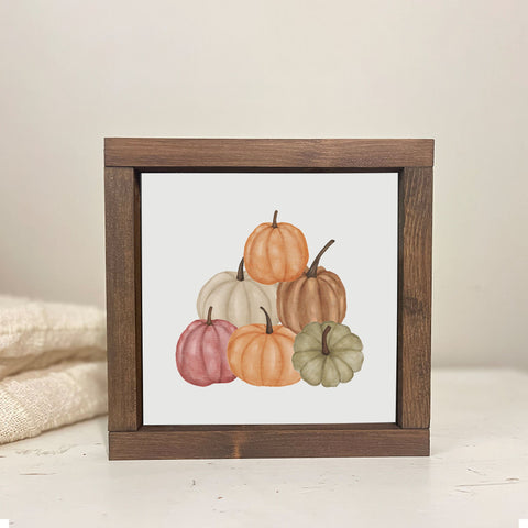 Watercolor Pumpkins FALL WALL DECOR, Thanksgiving sign, Fall wall art, Thanksgiving décor, Autumn Farmhouse décor, rustic wood sign, pumpkin