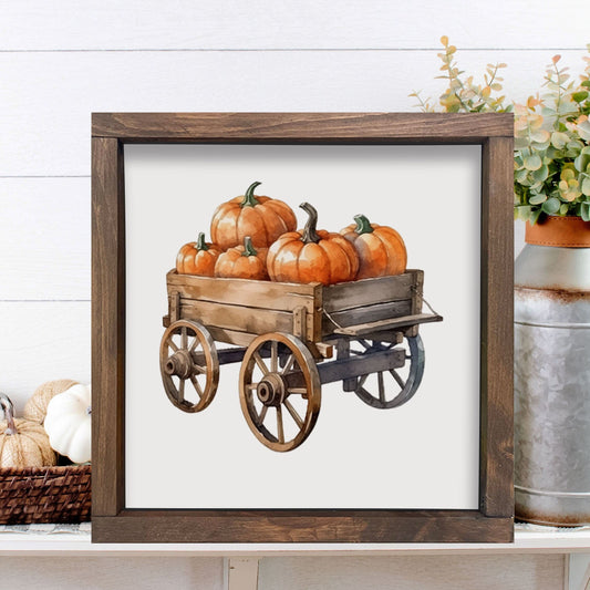 Watercolor Pumpkins FALL WALL DECOR, Thanksgiving sign, Fall wall art, Thanksgiving décor, Autumn Farmhouse décor, rustic wood sign, pumpkin