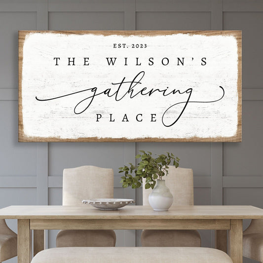 Custom Family Name Sign