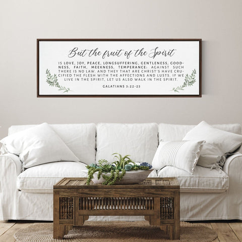 The Fruit of The Spirit Wood Sign | SCRIPTURE WALL ART | Wall Décor | Scripture Sign | Galatians 5:22-23 - Forever Written