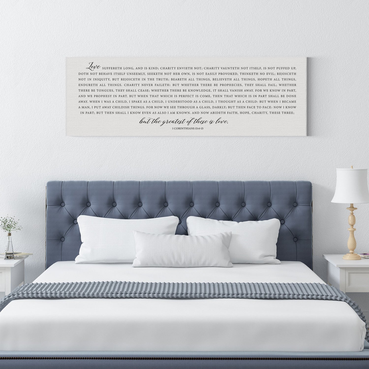 The Greatest of These is Love | 1 Corinthians 13:4-13 | Bible Verse Wall Art - Forever Written