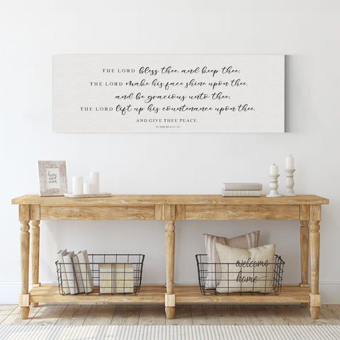 The Lord Bless Thee And Keep Thee | Scripture Wall Art | Numbers 6:24-26 - Forever Written