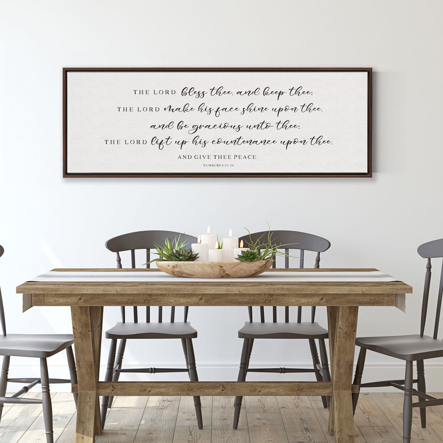 The Lord Bless Thee And Keep Thee | Scripture Wall Art | Numbers 6:24-26 - Forever Written