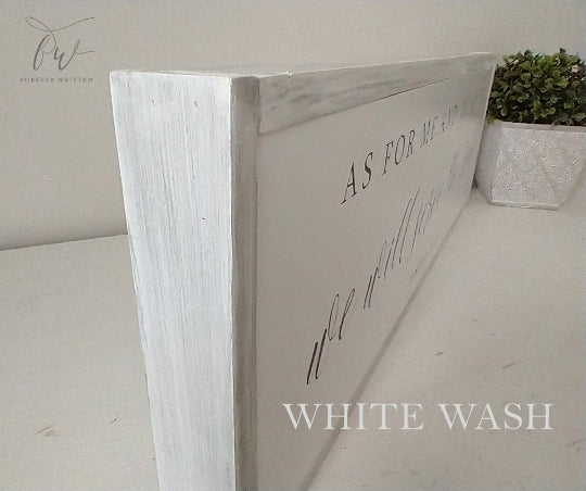 white wash frame